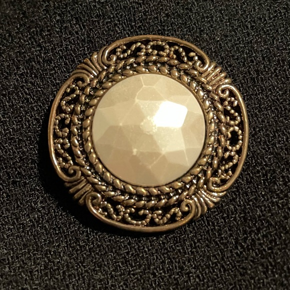 Vintage Muscari black/cream jacket, size 10 - Picture 6 of 6